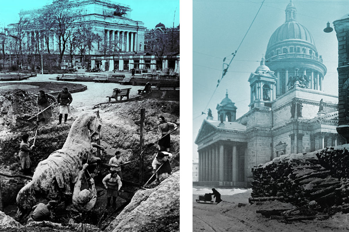 Архивная фотография блокадного Ленинграда