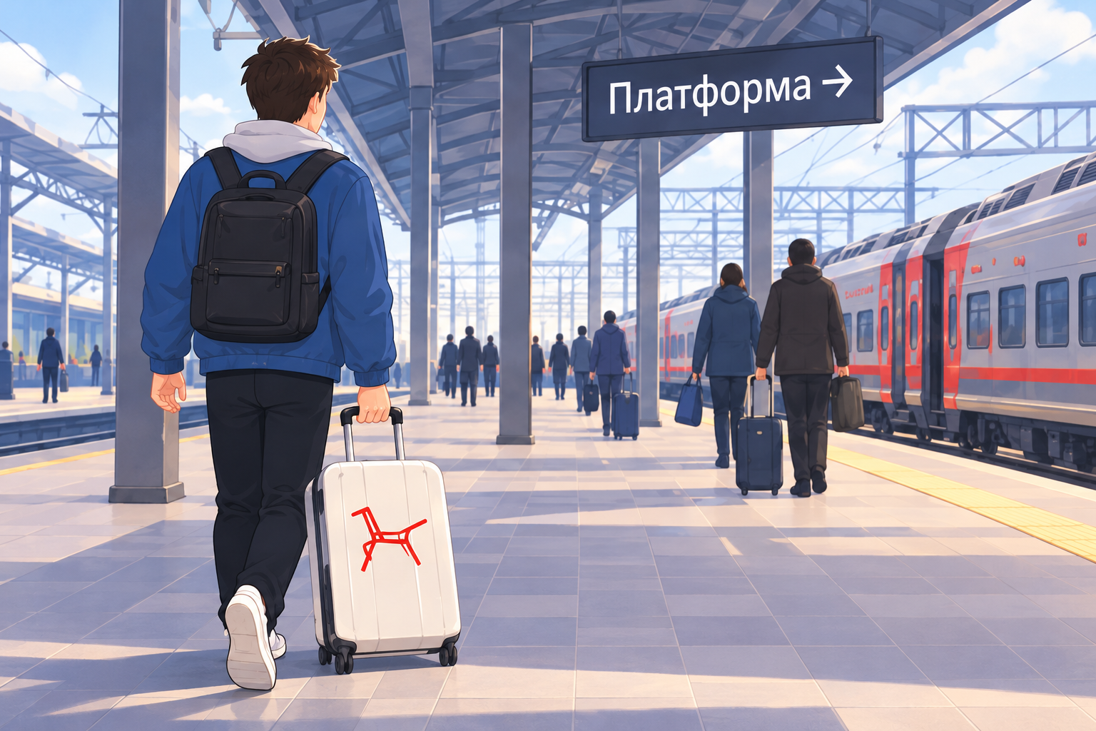 Пассажир на платформе